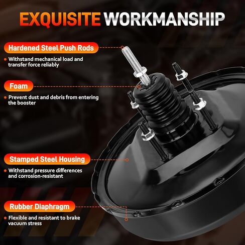 53-4902 معزز فرامل الطاقة الفراغية متوافق مع Toyota Tundra Base SR5 Limited 3.4L 4.0L 4.7L V6 V8 2000-2006، استبدال مجموعة التعزيز # 44610-0C010، 44610-0C011، 44610-0C012 in Kuwait