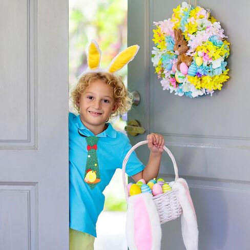 ربطة عنق عيد الفصح قابلة للتعديل من VALICLUD للأولاد، نمط الفرخ الكرتوني، لون أخضر، إكسسوار للحفلات لاحتفالات العطلات وأزياء in Kuwait