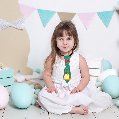 ربطة عنق عيد الفصح قابلة للتعديل من VALICLUD للأولاد، نمط الفرخ الكرتوني، لون أخضر، إكسسوار للحفلات لاحتفالات العطلات وأزياء in Kuwait
