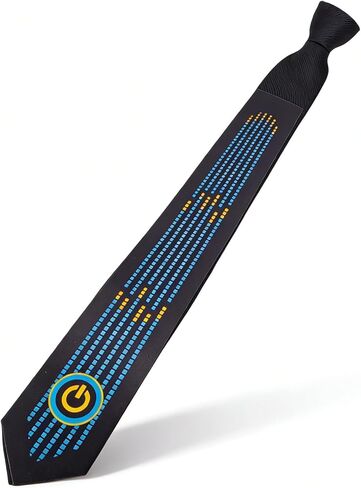 LED Tie, Voice Controlled Luminous Necktie with Flexible LED Light Strips for Concert Party Bar Dancing Cosplay in Saudi Arabia