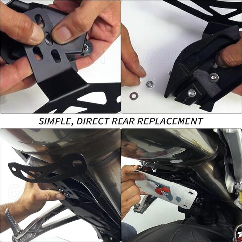 مزيل حاجز لوحة الترخيص الذيل مرتب مناسب لـ CBR600RR 03-25 CBR1000RR 04-07 in Kuwait