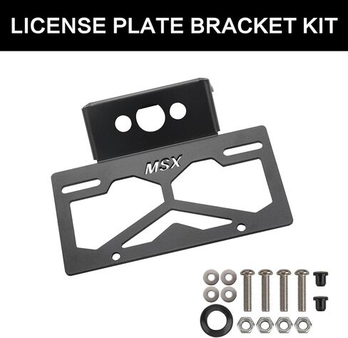 Grom Fender Eliminator Kit Fit for Grom MSX125 2022–2026, Plug & Play Aluminum Tail Tidy License Plate Bracket, Fits OEM & Aftermarket Turn Signals, No Drilling Required in Saudi Arabia