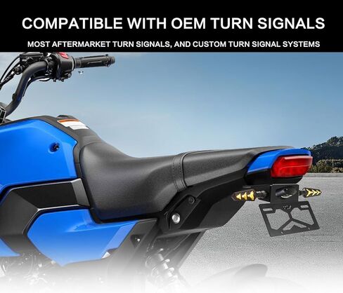 Grom Fender Eliminator Kit Fit for Grom MSX125 2022–2026, Plug & Play Aluminum Tail Tidy License Plate Bracket, Fits OEM & Aftermarket Turn Signals, No Drilling Required in Saudi Arabia