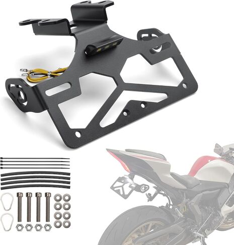 R7 Fender Eliminator Kit – Plug & Play 3mm+ Aluminum Tail Tidy with LED Plate Light Fit for MT-07 FZ-07 2021-2024 & YZF-R7 2021-2025 (Vibration-Resistant) in Saudi Arabia