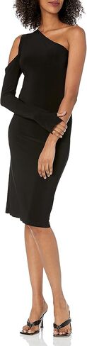 Norma Kamali Women's One Shoulder One Sleeve Dress in Saudi Arabia