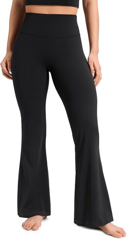 CRZ YOGA Softretch No Front Seam Flare Leggings 29"/31''/33" - High Waist Womens Yoga Pants Lounge Buttery Soft Comfy Casual in Saudi Arabia