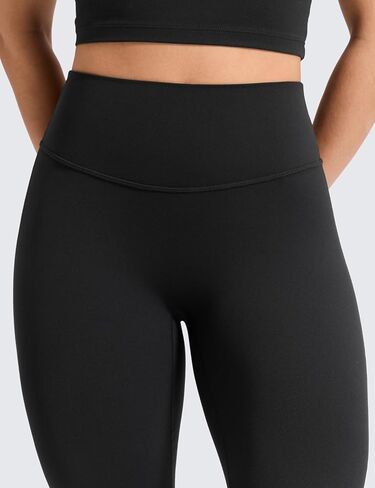 CRZ YOGA Softretch No Front Seam Flare Leggings 29"/31''/33" - High Waist Womens Yoga Pants Lounge Buttery Soft Comfy Casual in Saudi Arabia