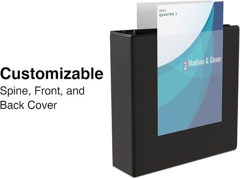 Staples 1‑Inch Simply View Binder, Black, Round Rings, Clear Overlay, Lightweight Economy Binder for School, Office & Home in Kuwait