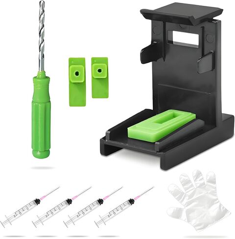 KSI Ink Refill Tools Compatible for Hp Inkjet Ink Cartridges 662XL 664XL 60XL 61XL 62XL 63XL 64XL 65XL 92XL 94XL 901XL 21XL 22XL 27XL 28XL 56XL 57XL 58XL 74XL 75XL 650XL in Saudi Arabia