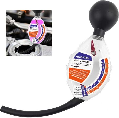 Dial Type Antifreeze Tester for Coolant,Dual Scale (°F/°C) Coolant Tester Automotive for Accurate Freeze & Boil Point Testing,Professional Anti Freeze Testers Automotive in Kuwait