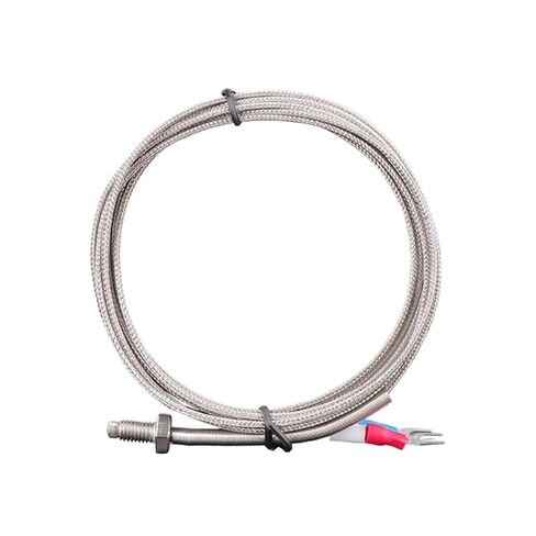 M6 Screw Temperature Sensor K/J/E/PT100 Type Thermocouple RTD 0-600℃ Wire 1Pcs(M6 K 2M) in Saudi Arabia