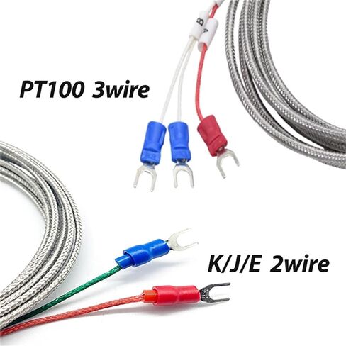 M6 Screw Temperature Sensor K/J/E/PT100 Type Thermocouple RTD 0-600℃ Wire 1Pcs(M6 K 2M) in Saudi Arabia