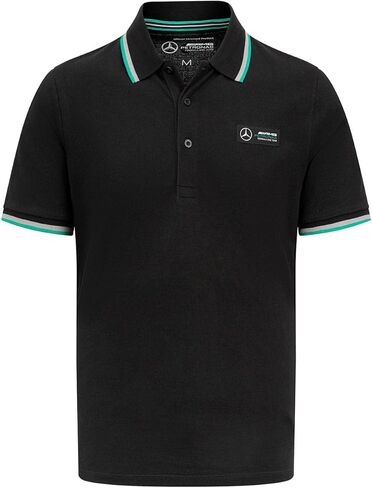 Mercedes AMG Petronas F1 Men's Classic Polo Shirt Black in Saudi Arabia
