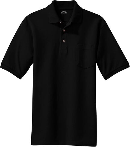 Joe's USA Men's Heavyweight Cotton Pique Pocket Polos XS-6XL in Saudi Arabia