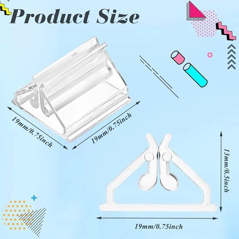 Cositina 50 Pack Plastic Game Card Stands Clear Card Holders Table Place Game Pieces Sign Stand for Board Game Photo Memo Picture Display Party Favor - 0.75×0.75inch in Saudi Arabia