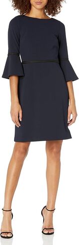 Tommy Hilfiger Scuba Crepe Bell Sleeve Dress in Saudi Arabia