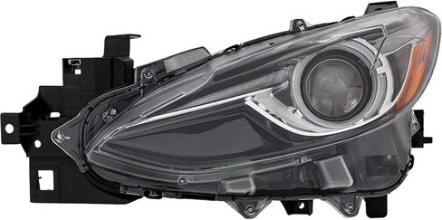 عدسة المصباح الأمامي البديلة والمبيت يناسب جانب السائق Mazda 3 Sport 2014-2018 (2.0L و2.5L l4) للطرز التي لا تحتوي على التحكم التلقائي في المستوى in Saudi Arabia