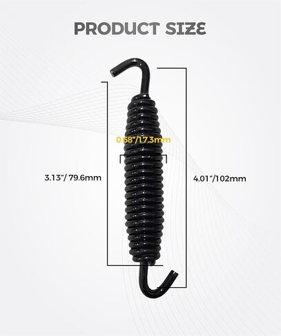 Motorcycle Parts,Car Accessories Kickstand Spring,Chrome Plated Motorcycle Kickstand Springs,Professional Motorbike Powersports Kickstands,Suitable for Most Harley Motorbike Models (Black) in Saudi Arabia