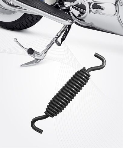 Motorcycle Parts,Car Accessories Kickstand Spring,Chrome Plated Motorcycle Kickstand Springs,Professional Motorbike Powersports Kickstands,Suitable for Most Harley Motorbike Models (Black) in Saudi Arabia