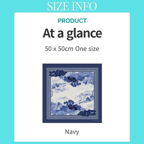 Korean Art Scarf, Seonsannugakdo Pattern, Blue and White Traditional Design, 100% Cotton, Vintage Style Neck Scarf in Saudi Arabia