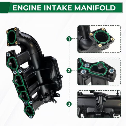 Engine Intake Manifold & Valve Cover Kit Compatible with Chevy Cruze Sonic Trax Volt Buick Encore 1.4L 2011-2021 Replace 615-380 55573746 55577314 25198498 25200449 in Saudi Arabia