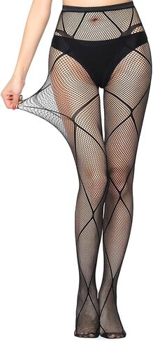 Tights for Women High Waist Fishnet Stockings Lace Leggings Floral Lace Pantyhose in Saudi Arabia