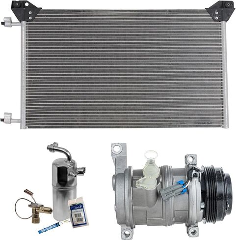 Replacement A/C Compressor Kit designed for Cadillac Escalade ESV (6.0L V8) 2003 - For models without rear A/C, 2-Bolt Hose Mount in Saudi Arabia