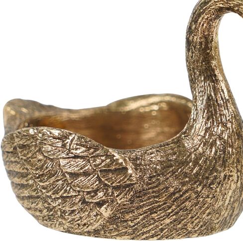 NIKKY HOME Gold Swan Tealight Candle Holders Set of 2, Centerpiece Table Decorations, Decorative Metal Stand for Tea Light Candles, Votive Candles in Saudi Arabia