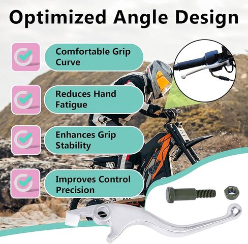 2 قطعة فرملة اليد اليسرى واليمنى متوافقة مع Tutti Tutto Soleil01 Ebike ، عتلات فرامل اليد للدراجة الترابية المصنوعة من الألومنيوم in Kuwait