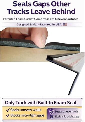 شرائط حجب الضوء - بيضاء 60 بوصة دائمة 2 قطعة - مانع ضوء النافذة لأسطوانة النافذة والظلال الخلوية - مانع ضوء جانبي لغرف النوم ودور الحضانة وغرف الوسائط in Kuwait