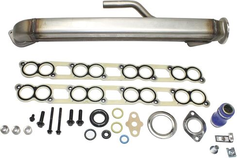 مجموعة مبرد Garage-Pro EGR مكونة من قطعتين متوافقة مع 2004-2007 Ford F-250 Super Duty، 2004-2007 F-350 Super Duty، 2004-2005 Excursion و2004-2010 E-350 Super Duty in Kuwait