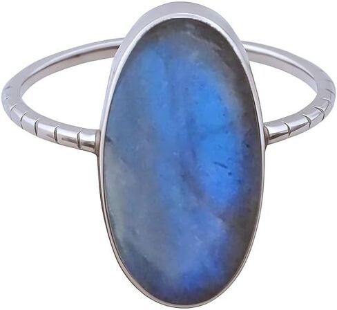 Turquoise Ring 925 Sterling Silver Purple Copper Turquoise Handmade Boho Long Oval Shape Designer Band Jewelry For Her Statement Ring Gift for Women By Silverekh in Kuwait