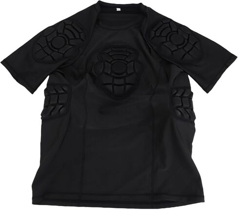 Goalkeeper Shirt for Men Women EVA Short Sleeve Goalkeeper Shirt Soccer Padded Compression Men Football Protective Gear Rib Protector for Sports Training (S) in Saudi Arabia