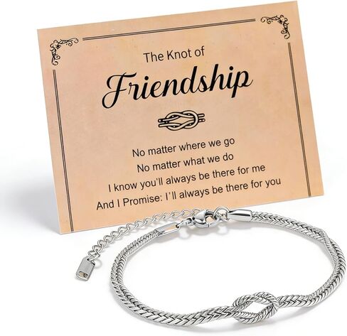 iWenSheng Birthday Gifts for Friends Female - Love Knot Friendship Bracelets Gift for Women Woman, BFF Christmas Bracelet Present for Best Friend Bestie in Saudi Arabia