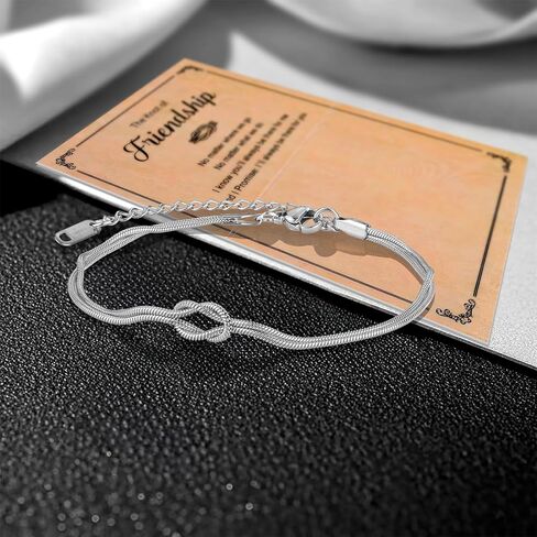 iWenSheng Birthday Gifts for Friends Female - Love Knot Friendship Bracelets Gift for Women Woman, BFF Christmas Bracelet Present for Best Friend Bestie in Saudi Arabia