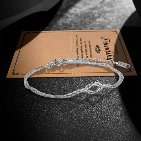 iWenSheng Birthday Gifts for Friends Female - Love Knot Friendship Bracelets Gift for Women Woman, BFF Christmas Bracelet Present for Best Friend Bestie in Saudi Arabia