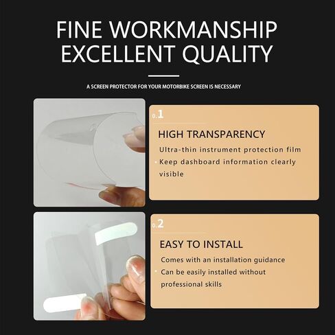 2 Set Dashboard Screen Protector Motorcycle Instrument Protective Film Accessories Replacement for Sportster S 1250 RH1250 2021 2022(Anti Glare Dash Film) in Saudi Arabia