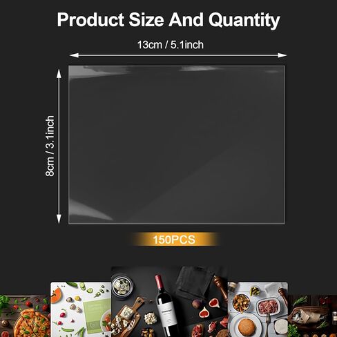150 Count Recipe Card Protectors, 3 x 5 Recipe Card Holder Covers Waterproof & Oil-Proof Plastic Sleeves for Index Cards, Recipe Holder Covers, Cookbook Protector Sheets in Saudi Arabia