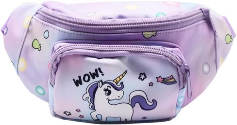 Cute Unicorn Kids Fanny Pack Crossbody Sling Bag Waist Pack Belt Bag for Toddler Girls Boys in Saudi Arabia