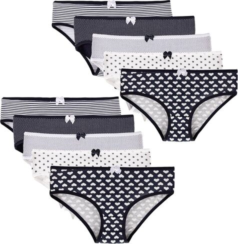 ® 10 PACK Girls Cotton Briefs Pantys Underwear Various Motifs 2-15 Years in Saudi Arabia
