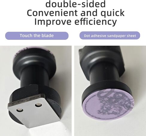 Fafeicy Tungsten Denibbing File Tool Professional 2 في 1 لتقشير طلاء السيارات، كتلة سنفرة مع مقبض لإصلاح طلاء السيارات، متجر الجسم، ورق صنفرة فولاذي من التنجستن in Kuwait