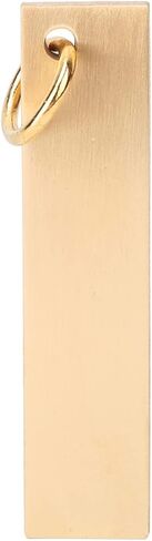 Alomejor Metal Ruler, Brass Material, 6cm Length, Hand Polished Mini Scale for Keychains and Office Use in Saudi Arabia