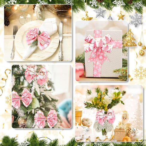 5 لفة وردية عيد الميلاد شريط حافة السلك in Kuwait