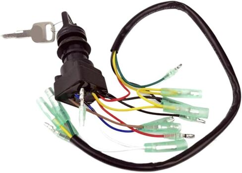 Ignition Switch Key Assembly 703-82510-43 703-82510-43-00 703-82510 Compatible with Outboard Motors Control Box Replaces MP51040 in Saudi Arabia