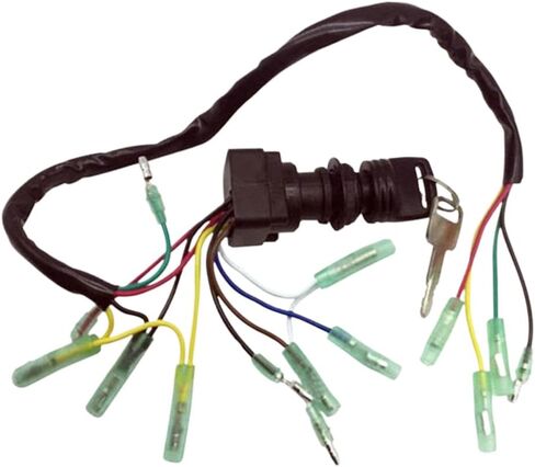 Ignition Switch Key Assembly 703-82510-43 703-82510-43-00 703-82510 Compatible with Outboard Motors Control Box Replaces MP51040 in Saudi Arabia