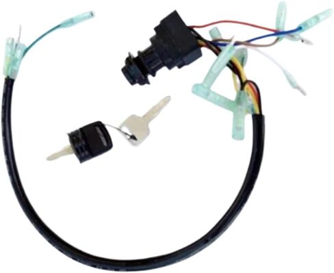 Ignition Switch Key Assembly 703-82510-43 703-82510-43-00 703-82510 Compatible with Outboard Motors Control Box Replaces MP51040 in Saudi Arabia