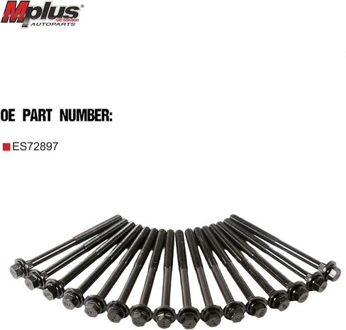 MPLUS ES72897 مجموعة مسامير الرأس المتوافقة مع 1998-2010 لكرايسلر 300 كونكورد سيبرينغ/لدودج أفينجر تشارجر باسل ماغنوم ستراتوس 2.7L DOHC EER Vin. كود R U T in Kuwait