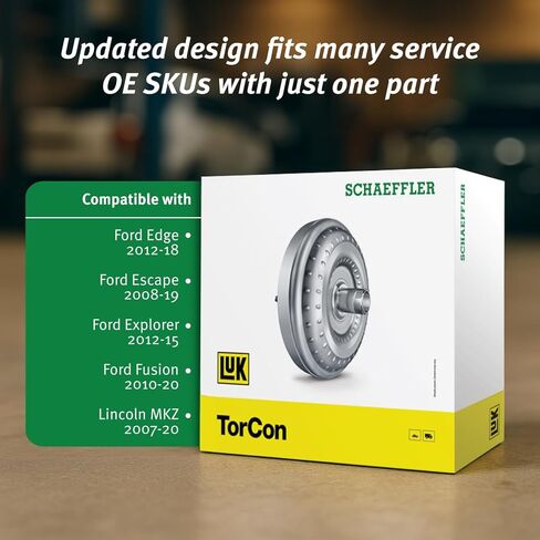 Schaeffler LuK Torque Converter TC0010, Compatible with Ford Edge (2012-18), Escape (2008-19), Explorer (2012-15), Fusion (2010-20), Lincoln MKZ (2007-20), OE Replacement Part for 6F35 Transmission in Saudi Arabia