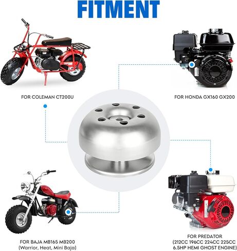 قابض سائق محول عزم الدوران من سلسلة Super 30 مقاس 3/4 بوصة لمحرك 196/212/224/225cc 6.5hp BT200X CT200U-EX دراجات صغيرة لهوندا GX160 GX200 محركات استنساخ صغيرة Coleman KT196 Go Kart in Kuwait