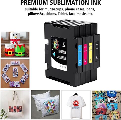 Inkpro New Sublimation Ink Cartridge Compatible with SG500 SG1000 Printers(1 Black, 1 Cyan, 1 Magenta, 1 Yellow, 4-Pack) in Saudi Arabia